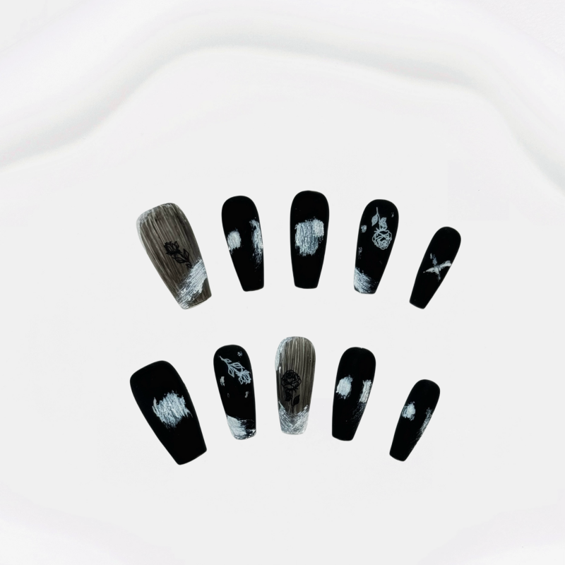 Midnight Ink - wash Nail Art