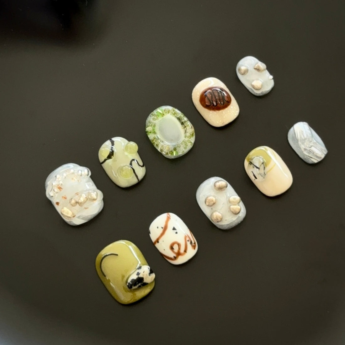 Colorful and Cute Artistic Nail Art